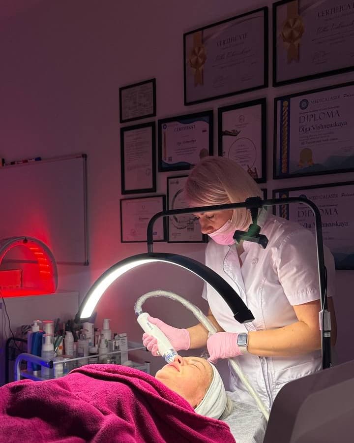 Olga Vishneuskaya przy pracy